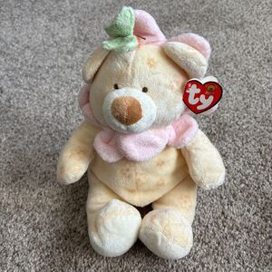 TY 2004 RHTF Pink Flower w/Butterfly TY BABY PETALS Love To Baby 12" Plush Toy